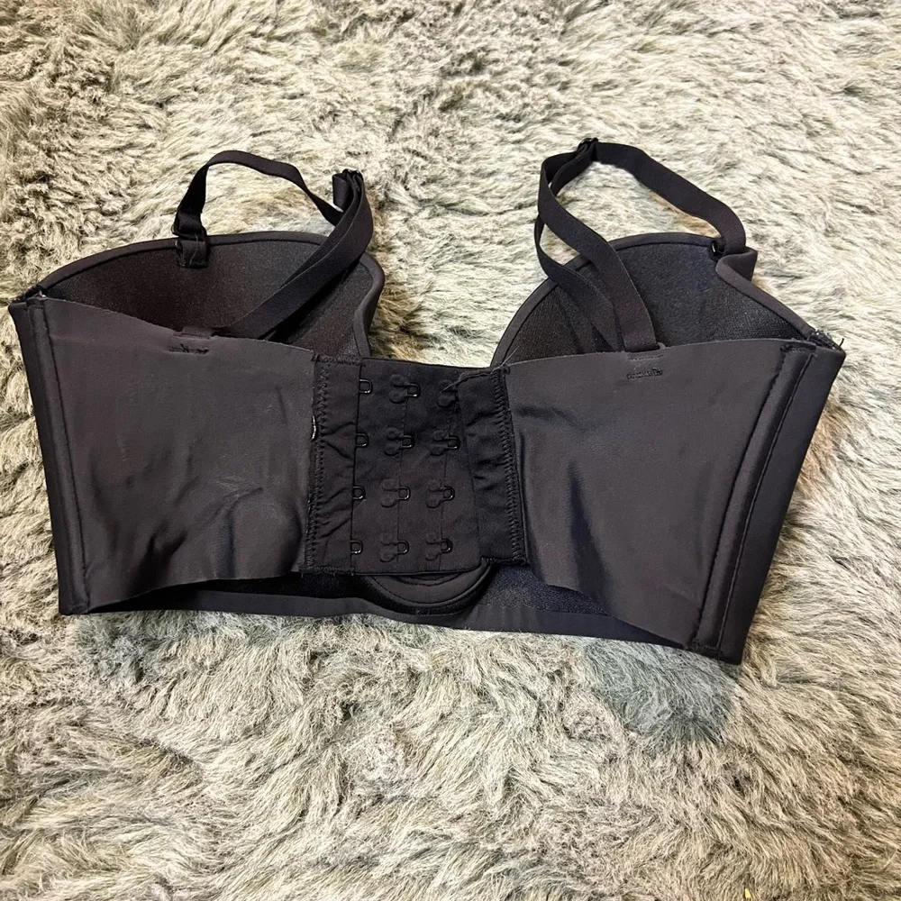 SKIMS Deep Plunge Bra XXS Black - Picture 5 of 8